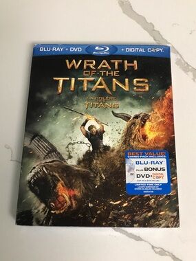 Wrath of the Titans Blu‑ray + DVD Combo Pack - Action Movie 2012 NIB